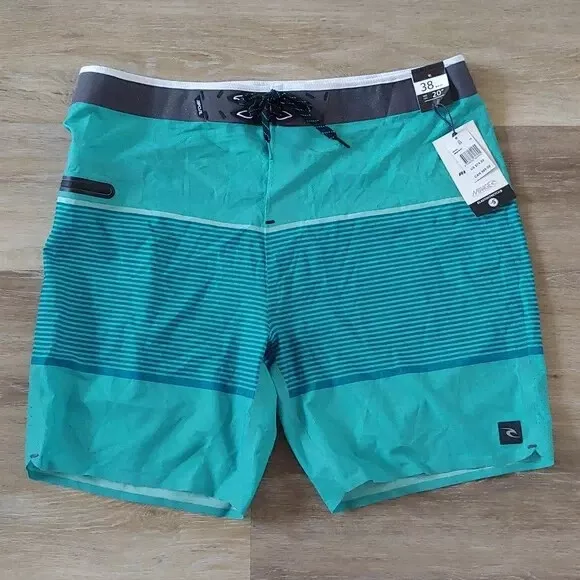 NWT Rip Curl Ultimate Mirage Air ES5 Blue Board Shorts Size 38