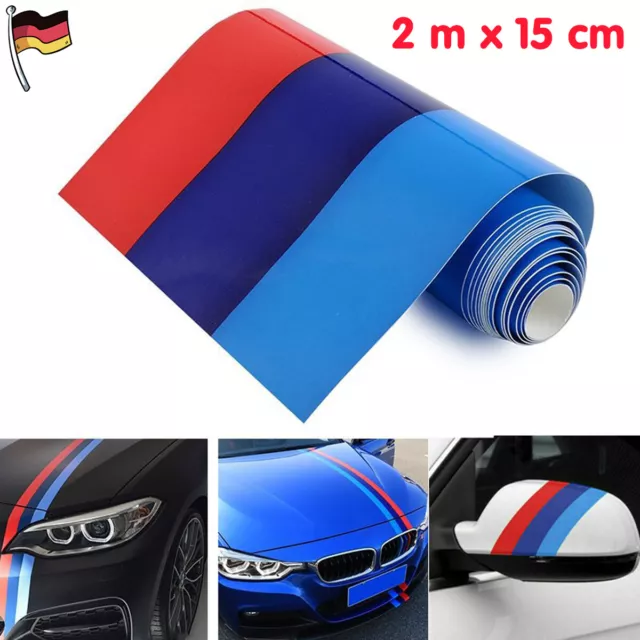 2 M STRISCE auto colorate M bandiera adesivo sticker cofano per BMW EUR  8,80 - PicClick IT