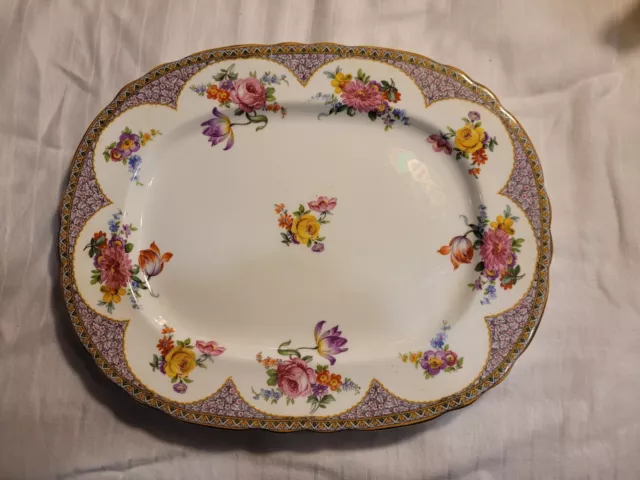 Antique Bone China Aynsley York 11 Inch Platter