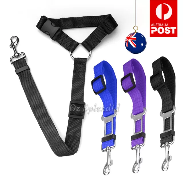 Adjustable Pet Dog Travel Safety Car Vehicle Seat Belt Harness Lead Pet Seatbelt