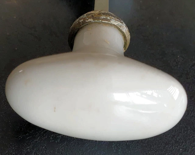PAIRE POIGNÉE DE porte ancienne en porcelaine bague laiton carré 7 mm