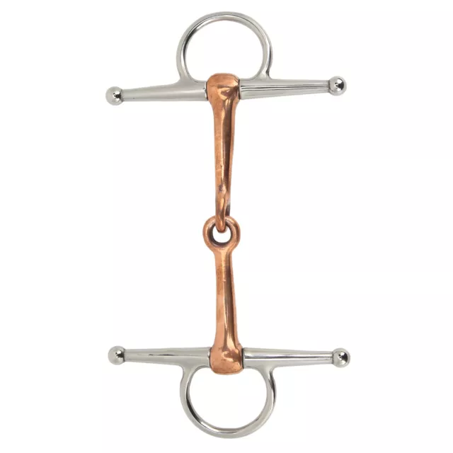 Outdoor Horse Full Cheek Snaffle Stainless Steel Ring Snaffle Bit 125mm Hot