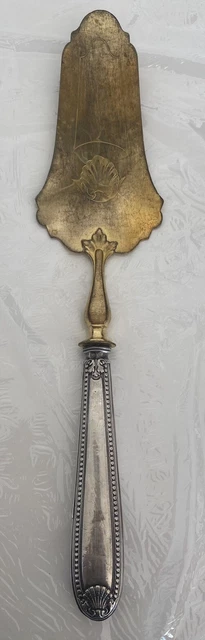 PELLES À GÂTEAU ou tarte Ancienne En Metal Argenté/6843V1 EUR 30,00
