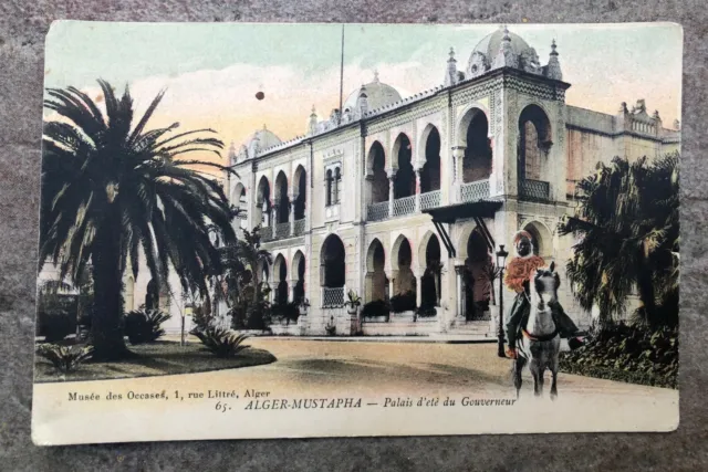 Vintage Algeria Post Card - Alger Mustapha Palais D'ete Du Gouverneur