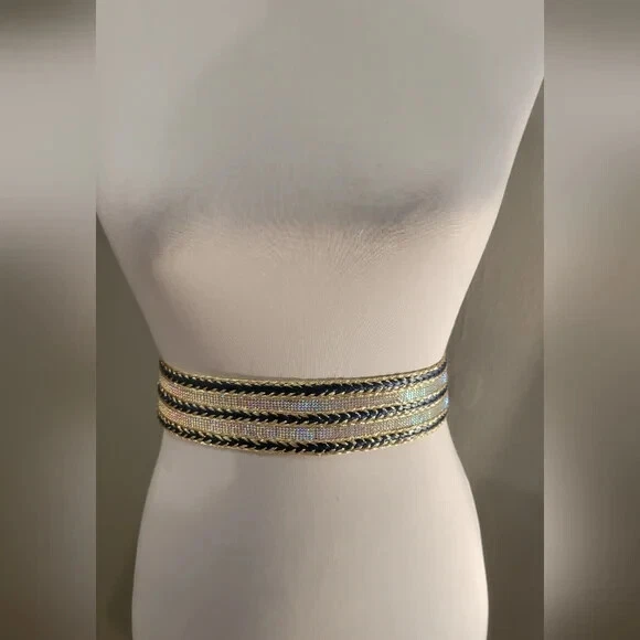 Navy Blue Stretchy waist belt
