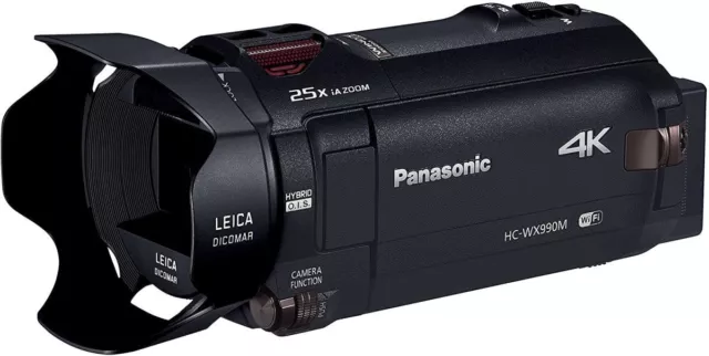 Panasonic HC-WX990M-K 4K Video Camera Camcorder 64GB Black Used