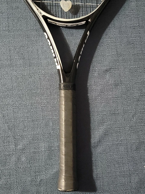 Prince exo3 Warrior 100 Tennis Racquet 100 sq in Black/White Strings #3 4-3/8 3