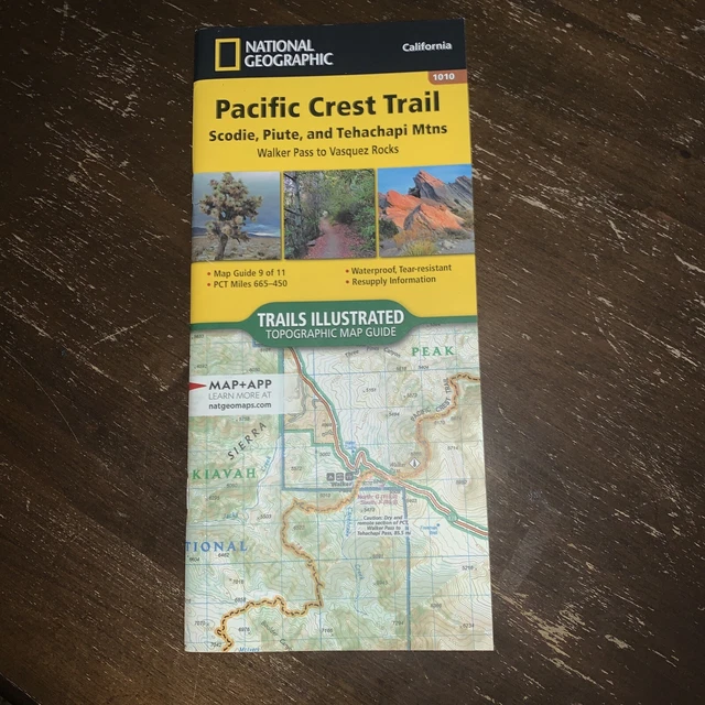 National Geographic TI Pacific Crest Trail CA Scodie Piute Mtns Topo Map Guide National Geographic TI Pacific Crest Trail CA Scodie Piute Mtns Topo Map Guide