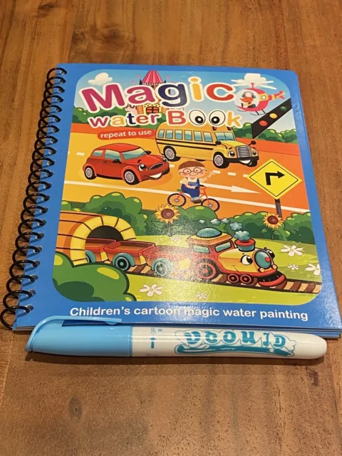 Kinder Malbuch Malen mit Wasser Aqua Doodle Wasserstift Magic Book Spielzeug neu