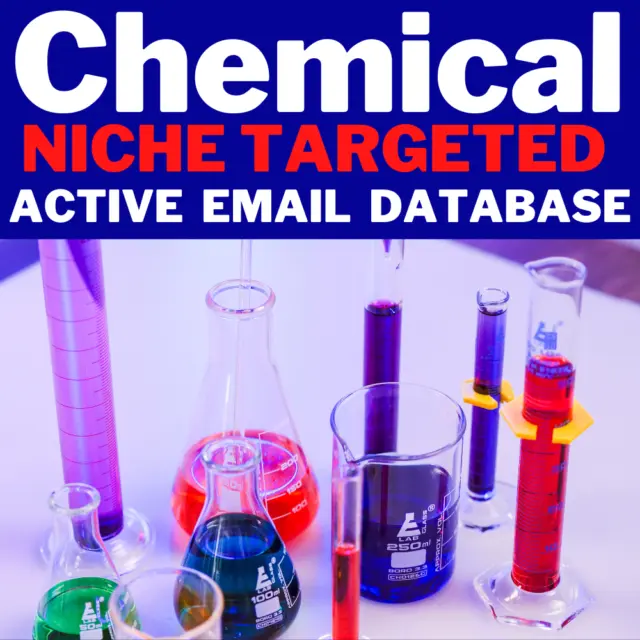 Chemical Niche Targeted Email Database, Email lists, Email Only Database