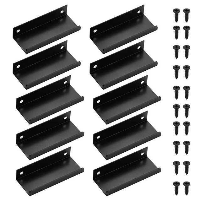 Pack de 10 poignées de porte armoire de cuisine en aluminium de haute qualité