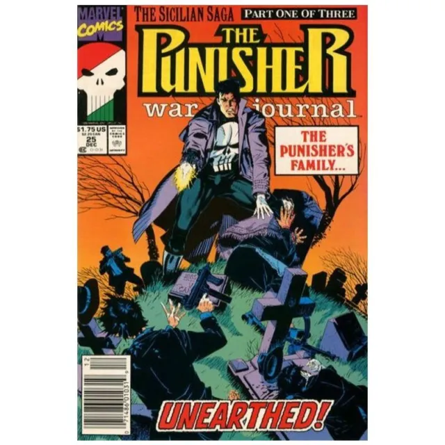 Punisher War Journal (1988 series) #25 Newsstand in VF + cond. Marvel comics [n;