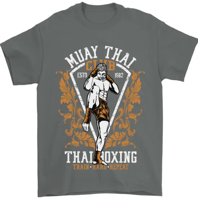 T-shirt da uomo Muay Thai Fighter Warrior MMA arti marziali 100% cotone 10