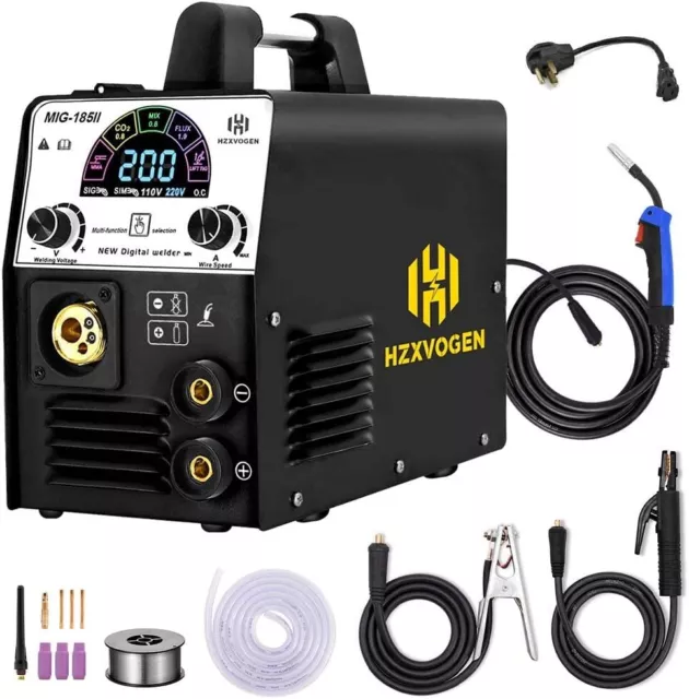 3 in1 MIG Welder 110V 220V 200A Gas Gasless MMA Lift TIG MIG MMA Welding Machine