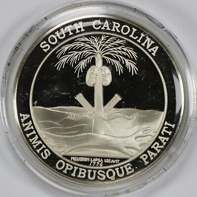 South Carolina Sterling Silver Medal 32.9 Grams .925