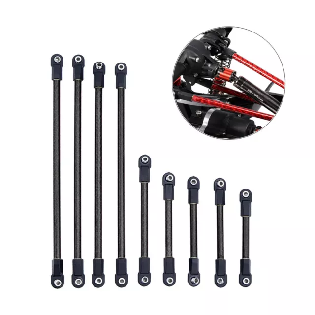 Carbon Fiber Tie Rod Linkage DIY Kit For LCG Chassis AR45P Axle 1/10 RC Crawler