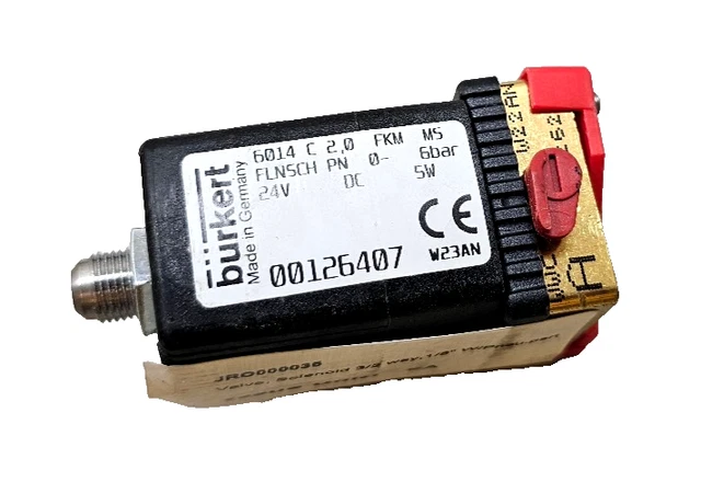 Elettrovalvola Burkert 6144 D, PN0-10 Bar, 24V DC, 0.8W, Usata Ma In Ottime Condizioni - Foto 6
