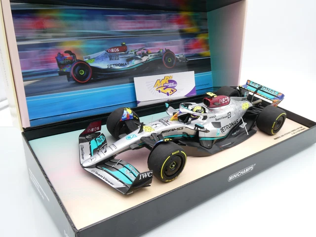 Minichamps Mercedes AMG W14 #44 Lewis Hamilton Bahrain GP 2023 1/18 110230144 | Achetez sur