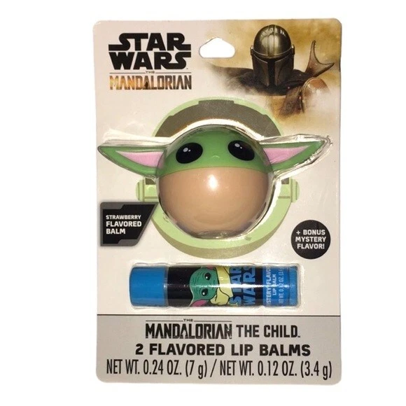 Taste Beauty Star Wars Mandalorian Lip Balm Set Strawberry + 1 Mystery Flavored
