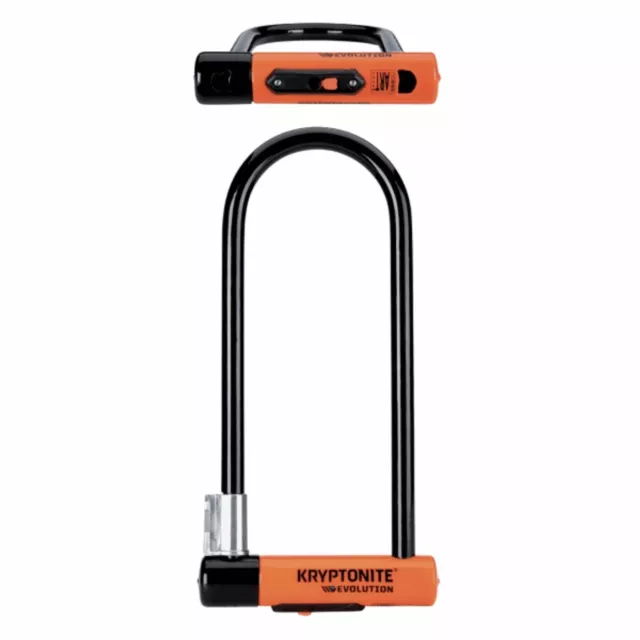 U-lock evolution series 4 double pêne dormant 14mm avec clé Kryptonite Vélos