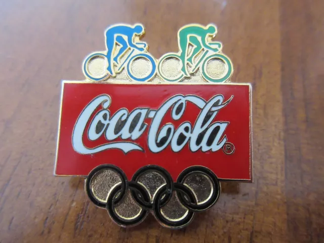Coca-Cola Pin Radfahren Radsport Olympia CYCLING OLYMPICS
