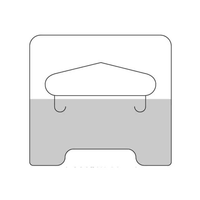1000 Clear Self Adhesive Medium Duty Slot Hang Tab Tags 14Oz Limit Retail Han...
