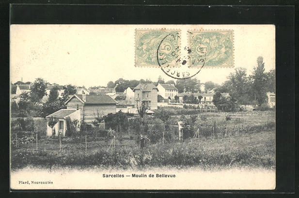 CPA Sarcelles, Moulin de Bellevue, vue générale