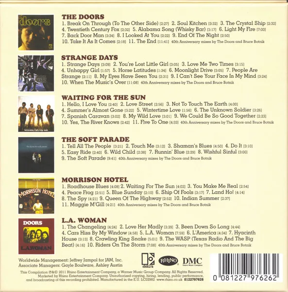 The Doors - A Collection (6cd Coffret) Neuf CD 2