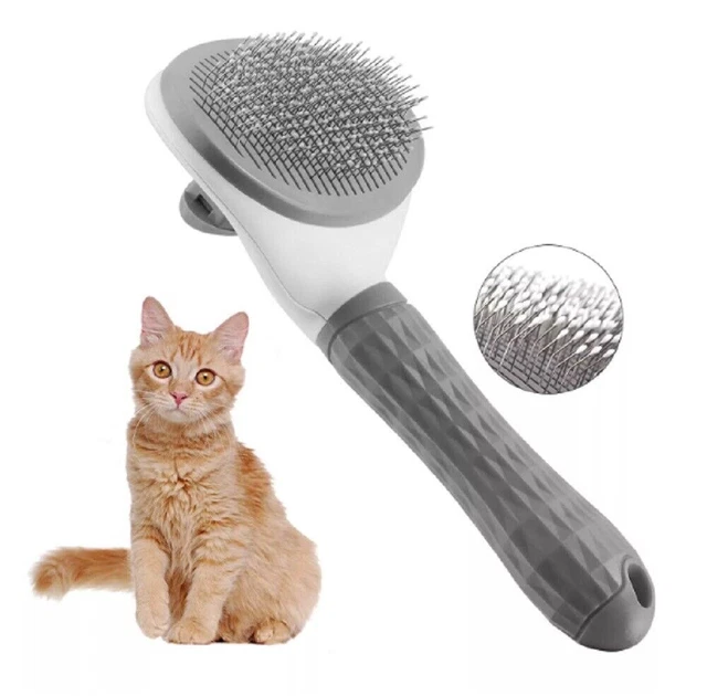 Pet Hair Remover Dog Cat Comb Grooming Massage Deshedding Self Cleaning Brush