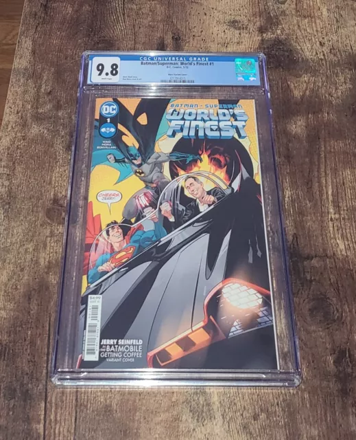 Batman Superman Worlds Finest #1 CGC 9.8 Grade Dan Mora Seinfeld Variant DC 2022