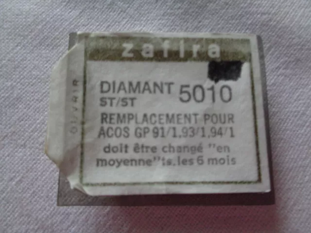 Saphir Zafira Diamant 5010 Platine Disque Vinyle Acos Gp 91/1 Gp 93/1 Gp 94/1