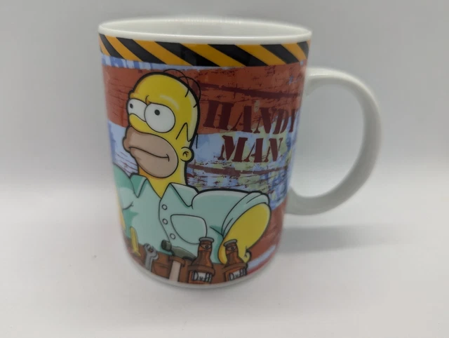 Grand Mug The Simpsons Fox 2009 - Céramique Multicolore, Occasion, 13 Cm De Haut, 800 G