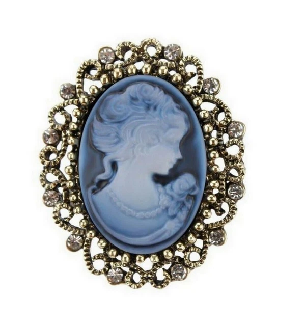 Ancienne Broche en OR DE TOLEDE drakkar émail cloisonné noir bijou
