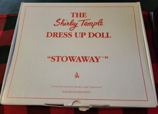 Shirley Temple Dress Up Doll Stowaway Outfit With Box