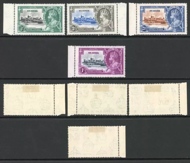 St Lucia SG109/12 1935 Silver Jubilee Set M/M