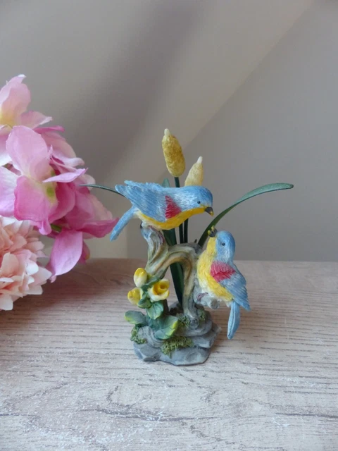 Lot De 4 Figurines D'oiseaux En Résine Pour Jardin - Décoration Extérieure Réaliste - Animaux Artificiels Pour Pelouse, Terrasse