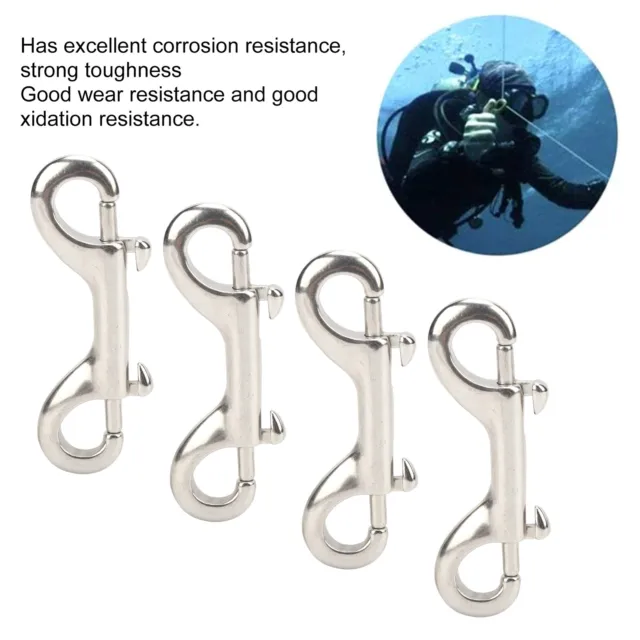 Double Ended Bolt Snap Hooks Stainless Steel Double End Heavy Duty Trigger  Snap