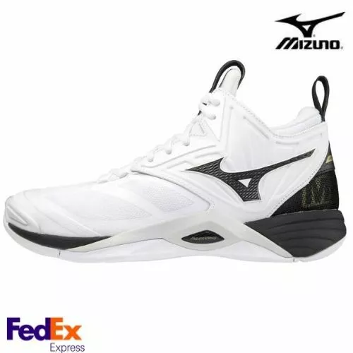 MIZUNO Volleyball Shoes WAVE MOMENTUM 2 MID V1GA2117 09 White / Black FEDEX