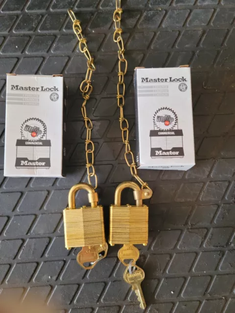 master lock padlock 2pc lot NEW