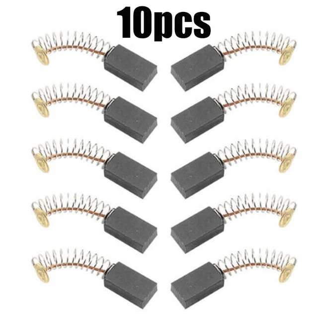 10 piezas motor cepillos de carbón Bush amoladora angular máquina de ranura recortadora juego pieza