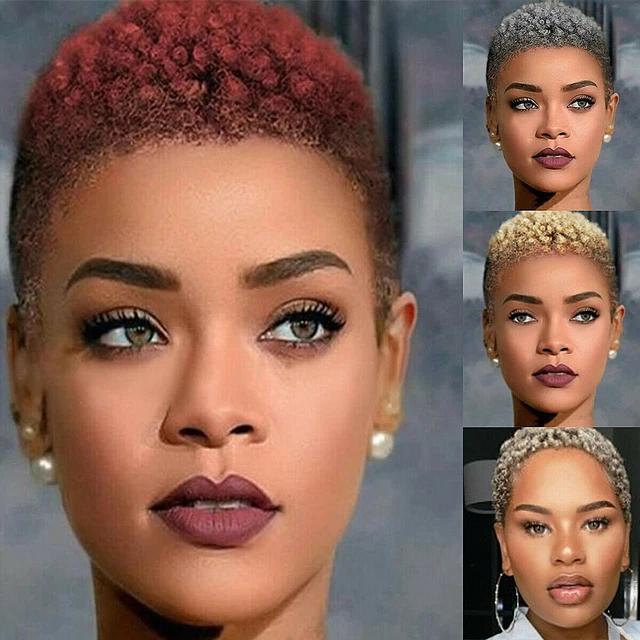 Woman Afro Kinky Curly Human Hair Short Wigs For Black Women Short Curly Wigs
