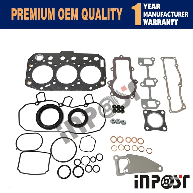 3TNV70 Engine Gasket Kit for Yanmar Excavator Loader Generator John deer XUV850D
