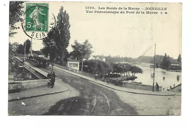 94  Joinville  Vue Panoramique Du Pont De La Marne