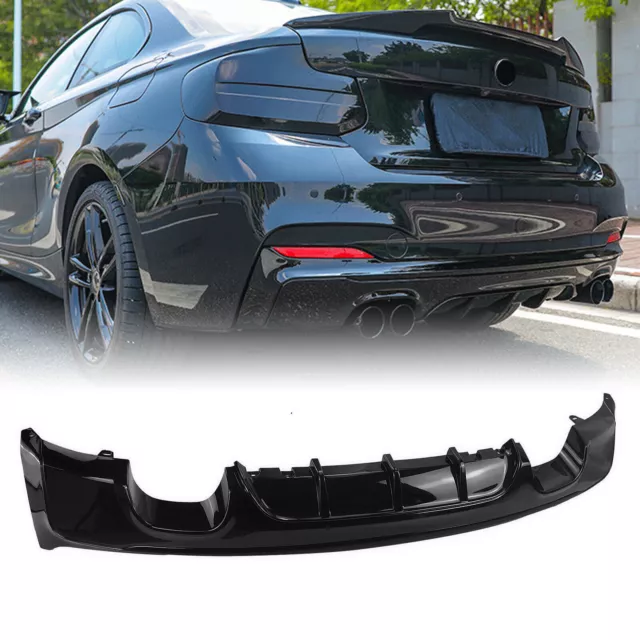 Glossy Black Rear Diffuser Body Kit For BMW 2 Series F22 F23 M235i M240i M Sport