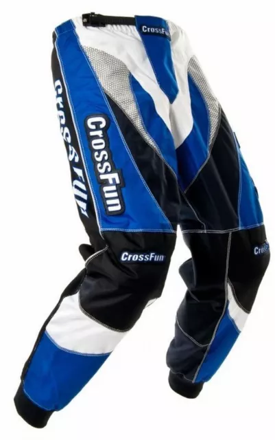 Motocross Hose blau weis schwarz Gr. S bis XXXL