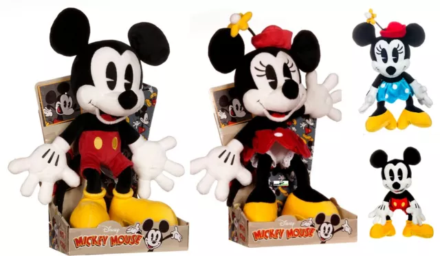 Mickey Mouse Minnie Mouse Plush 90th Anniversary Limited Edition Disney Licensed