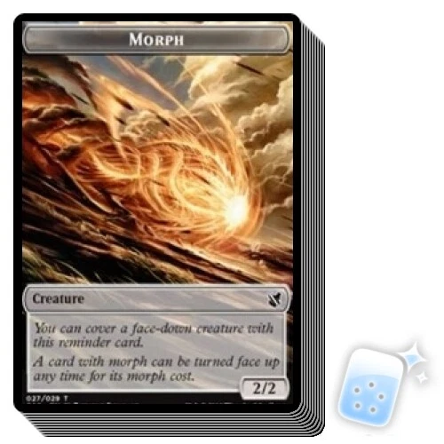 10 pcs MORPH TOKEN (27/29) Commander 2019 Magic MTG MINT CARD