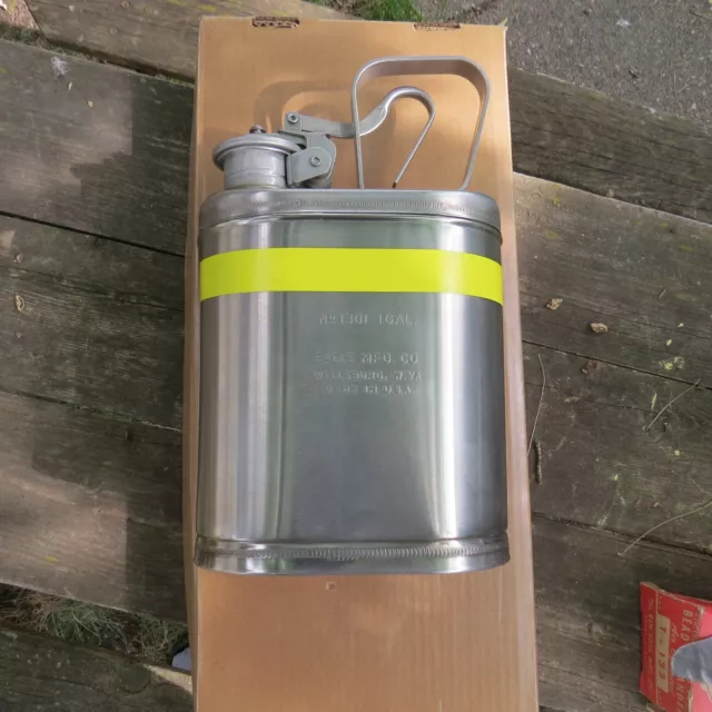 Eagle Mfg Co No 1301 1 Gallon Stainless Steel Safety Gas Can Eagle Mfg Co No 1301 1 Gallon Stainless Steel Safety Gas Can