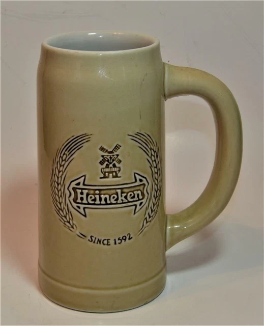 Grande Chope à Bière Heineken 1 Litre - Verre Publicitaire Autriche, Collection Bar