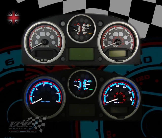 LAND ROVER DEFENDER 90 110 130 interior gauge speedo light dash panel ...